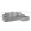 Canapé modulaire en L avec siège profond, sans assemblage requis, canapé modulaire pour salon, chambre à coucher, appartement