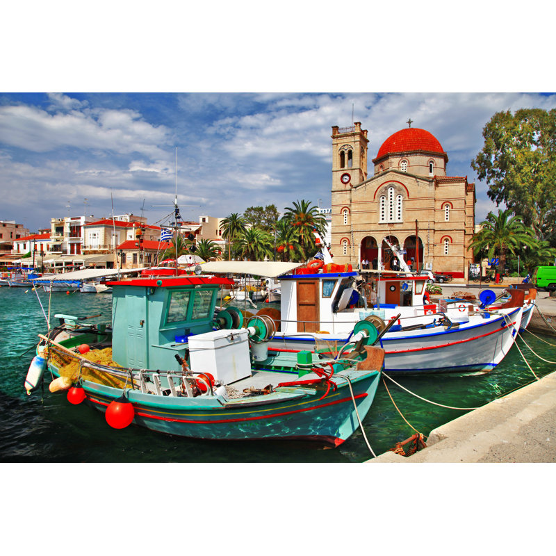 Altalune Aegina, Grèce par Freeartist, H 8 po x l 12 po