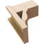 Bois de cèdre brut Funston Block TimberThane Perspector, brun clair apprêté-89129059
