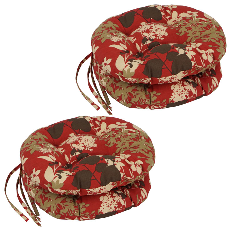 Coussin de chaise de patio intérieur / extérieur, Sangria Montfleuri