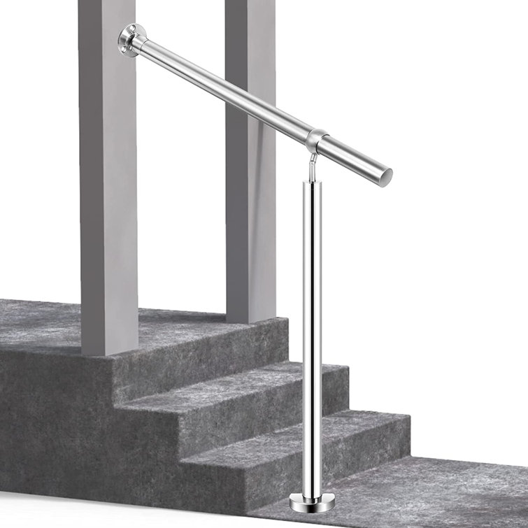 HOMLUX Lovmor Hand Rails for Outdoor Steps, Wrought Iron Railing, Porch And  Stair Railing Kit & Reviews