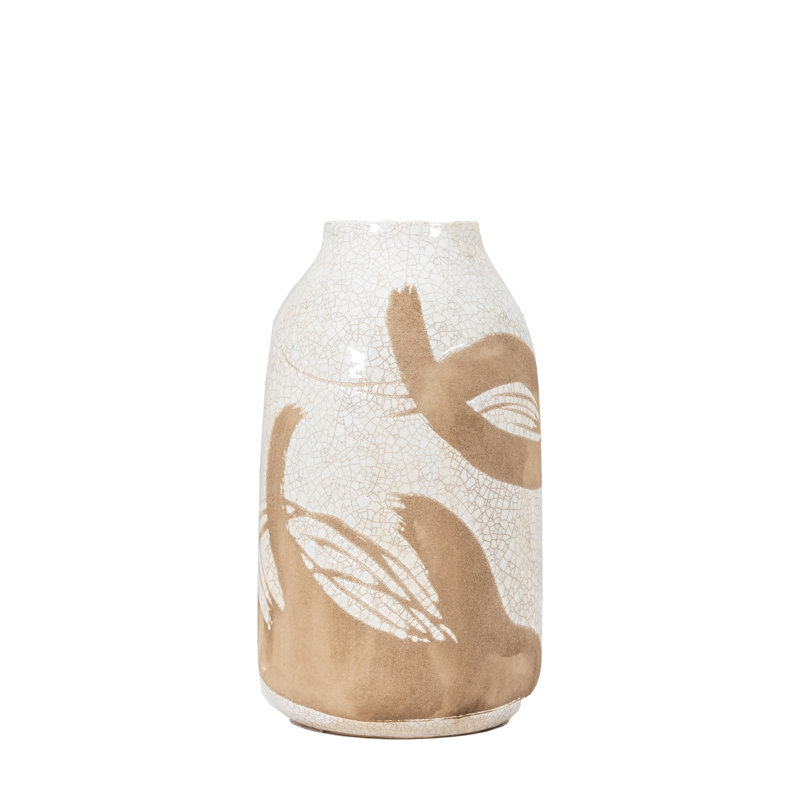 Albria Stoneware Table Vase, 25.5cm H x 14.5cm W x 14.5cm D