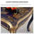 Solid Wood Hand-Painted Desk with 3 Drawers