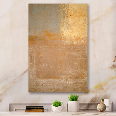 Gris et beige abstrait - art mural moderne et contemporain