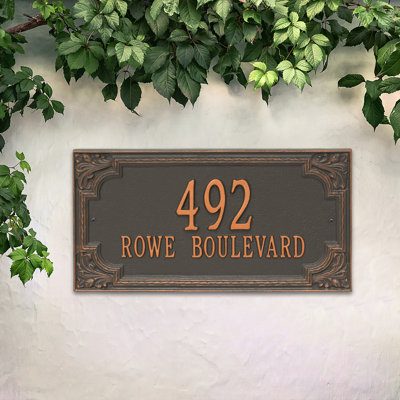 Signature Series 2-Line Wall Address Plaque
