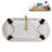 59" Streamline Clawfoot Tub,Tray,Drain, Clawfeet-101628978-102220278