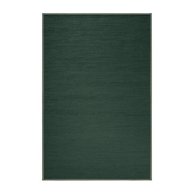 Tapis vert uni lavable à la machine