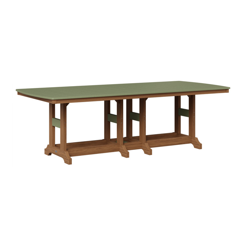 Garden Classic Outdoor Dining Table, Antique Mahogany, Sage