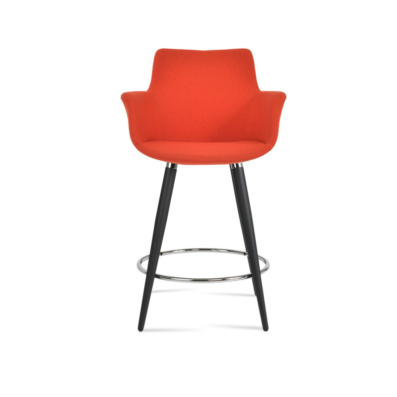 Tabouret de bar et de comptoir Bottega Ana, Tabouret de bar (siège d'une hauteur de 29 po), Gris clair