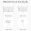 Ensemble de serviettes 100% coton absorbant 800GSM-20238610