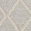 Tapis argent / ivoire en laine / viscose tissé à la main à motif géométrique Russo-755331891