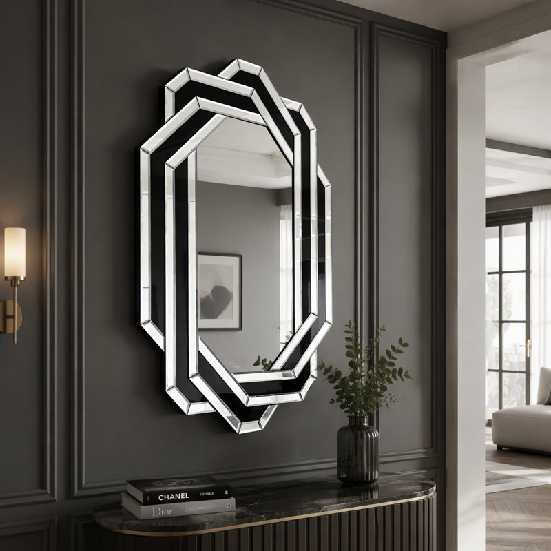 Miroir décoratif pour mur de salle de bain