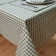 Gingham Check Tablecloth