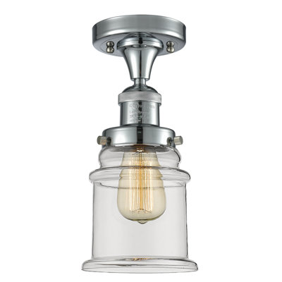Plafonnier semi-encastré cylindrique simple 6 po Arley