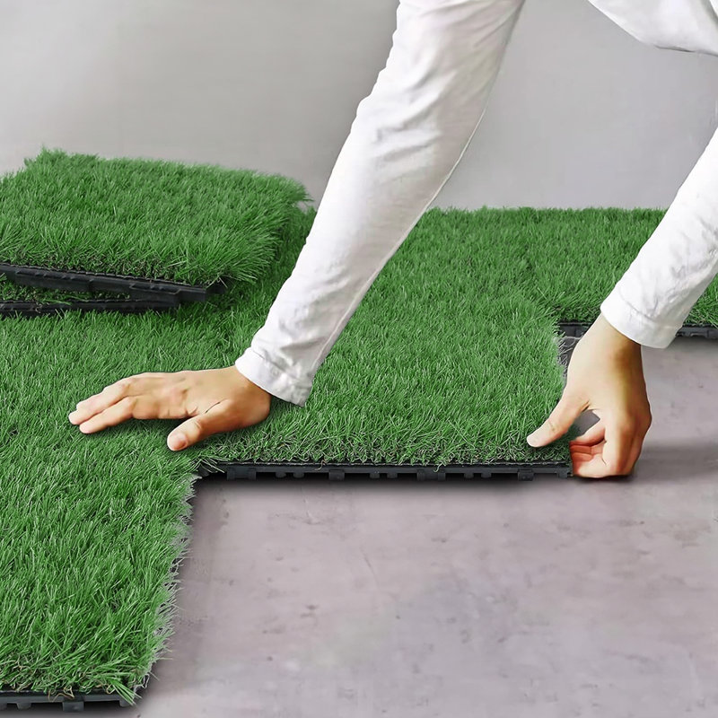 30cm L x 30cm W Plastic Interlocking Deck Deck Tile Kit