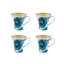 Gold Exotic Porcelain Coffee Mug