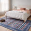 Tapis Osgood moderne à rayures effet pinceau, turquoise, rose et crème, lavable à la machine, antidérapant, à poils courts, pour l'intérieur et l'extérieur, adapté aux animaux domestiques, idéal pour le salon, la chambre, la salle à manger, l'entrée, le corridor ou le bureau.-1424266549
