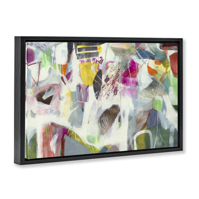 Eclectic Whimsy Abstraction Floating Frame, design by Jill Martin