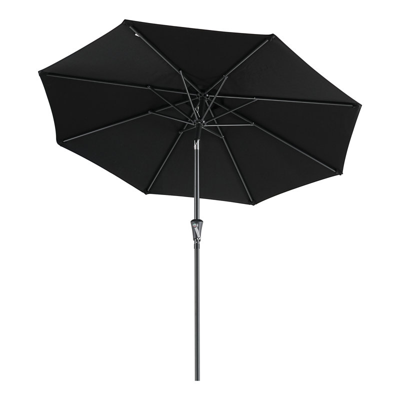 Parasol de marché 108 po Ruel, 7,5ft, Noir