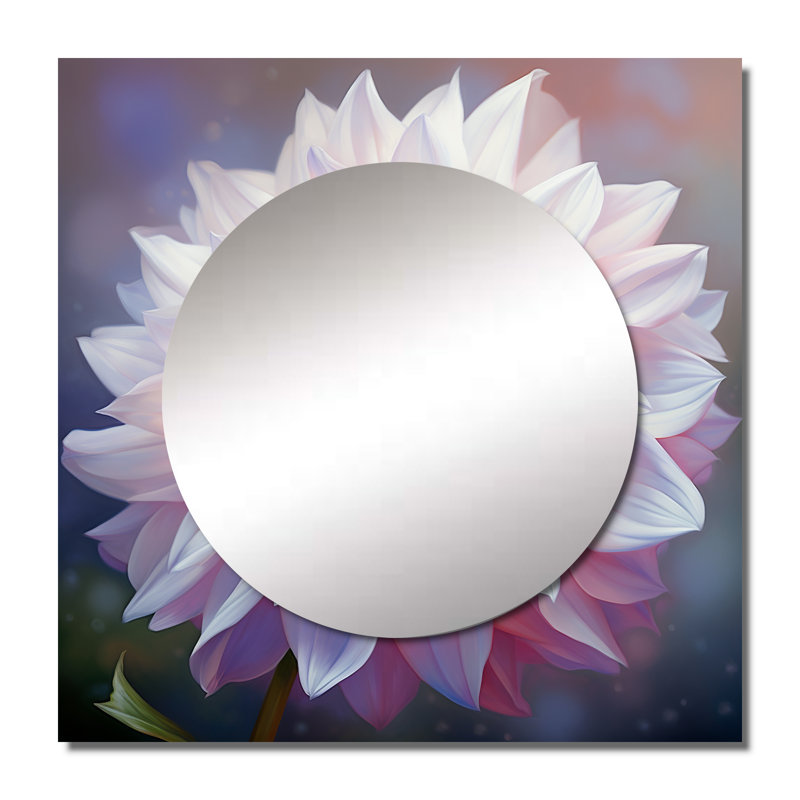 Demeteria - Miroir mural Dahlia, 36 po x 36 po