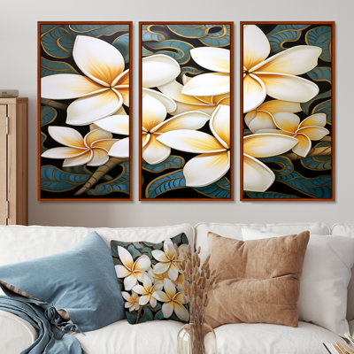 Kernan - Plumeria Wall Art Set