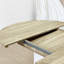 Table de salle à manger pour table de ferme extensible 59 po x 43 po avec tréteau amovible en forme de X et base blanche