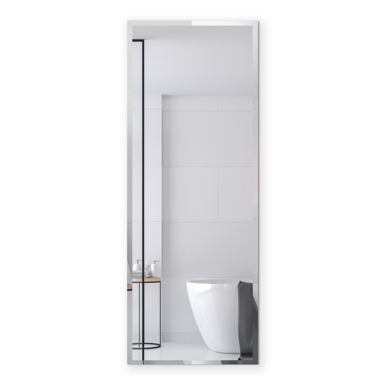 Trelon Flat Wall Mirror, 18" H x 40" W