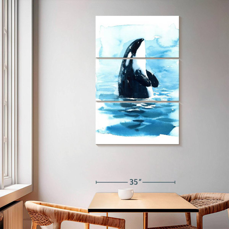 Brampt Ocean Surface Orca, 65" H x 42" W