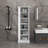 Storage Cabinet, Bathroom Floor  With Hook And Adjustable Shelf-114237570