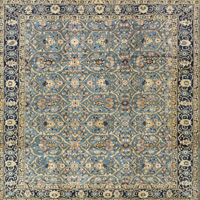 Tapis oriental bleu