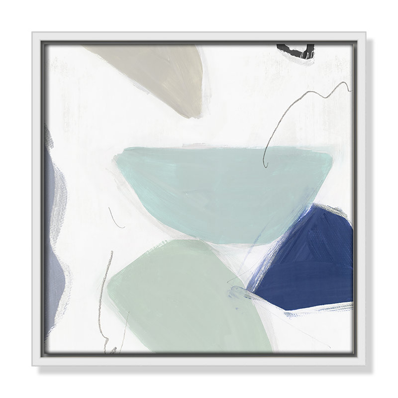 August Eve I - Floater Frame, reproduction d'art sur toile, H 13,5 po x l 13,5 po x P 2 po, Blanc