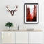 Mountain Through the Forest in Abstract - Picture Frame Graphic Art Print-55731212-55731215