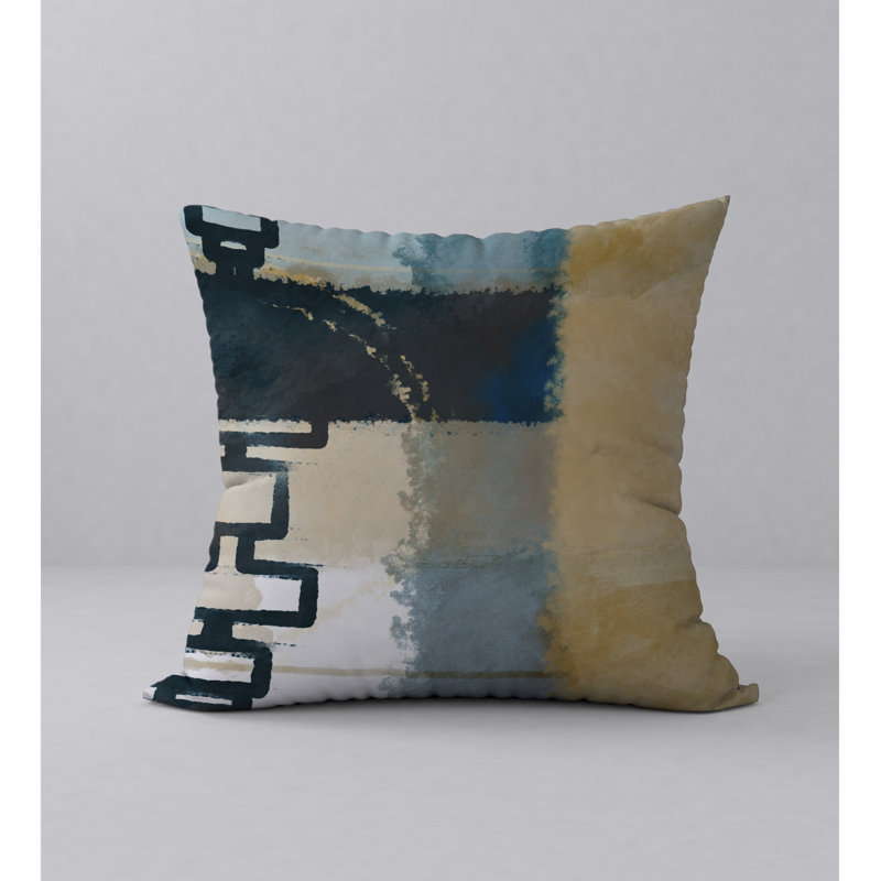 Reversible Throw Pillow, 20" x 20", Abstract 2 Incorrect
