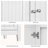White Double Door Storage Cabinet