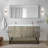 60 " W Freestanding Standard Free Standing 2 Double Vanity Bathroom Vanity With Top with Mirror-113288545