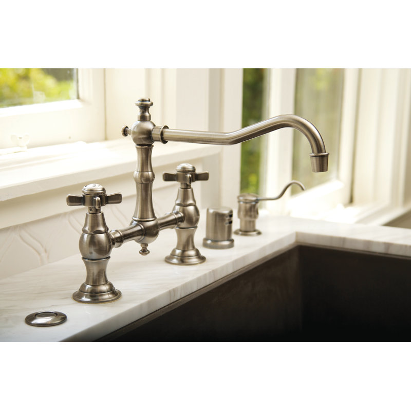Fairfield Kitchen Bridge Faucet, Hand Relieved Oil Rubbed Bronze