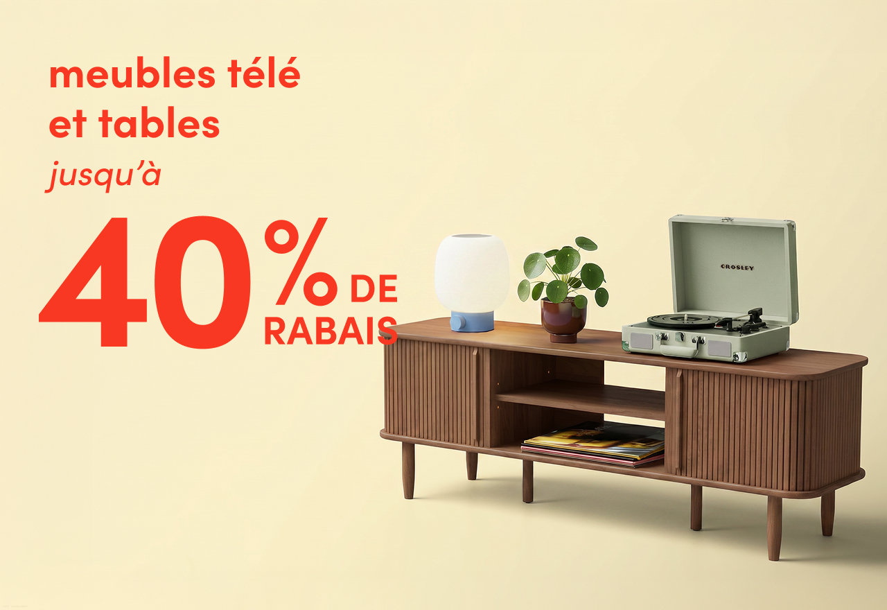 meubles télé et tables en solde