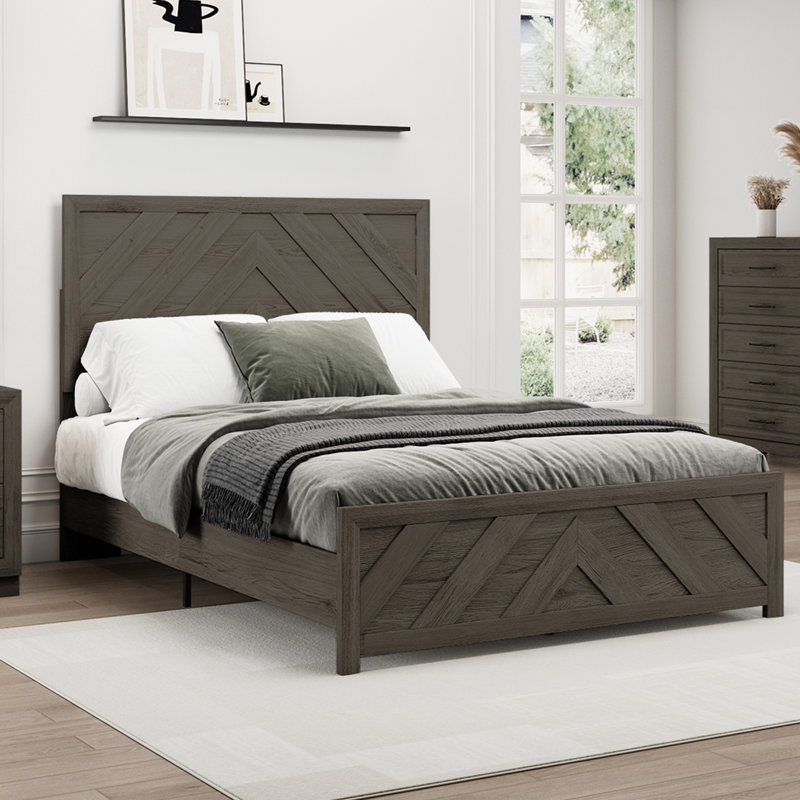 Queen Size Bedframe, Gray
