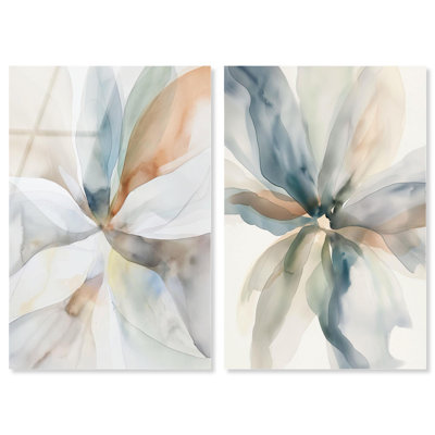 «Abstract Wall Art», reproduction d'art acrylique bleue par Art Remedy, prête à être accrochée, 16 x 24