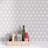 Eusden Glass Honeycomb Mosaic Wall Tile