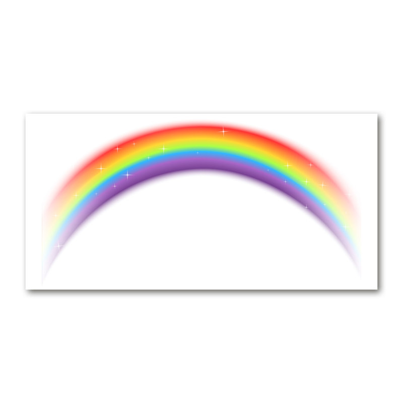 Rainbow - Wrapped Canvas Print, 50cm H x 100cm W