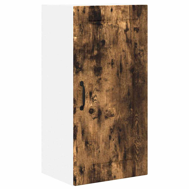 Vidaxl Kitchen Wall Cabinet Smoked Oak 50 X 31 X 80 Cm Engineered Wood, 80cm H x 40cm W x 31cm D, Smoked Oak