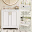 Meuble-lavabo 30 po avec lavabo en céramique, tiroir caché-114254553