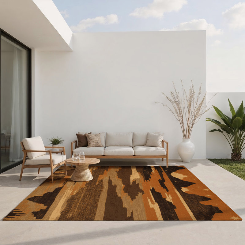 Tapis intérieur / extérieur Mirage, Rectangle 1 pi 6 po x 2 pi 6 po