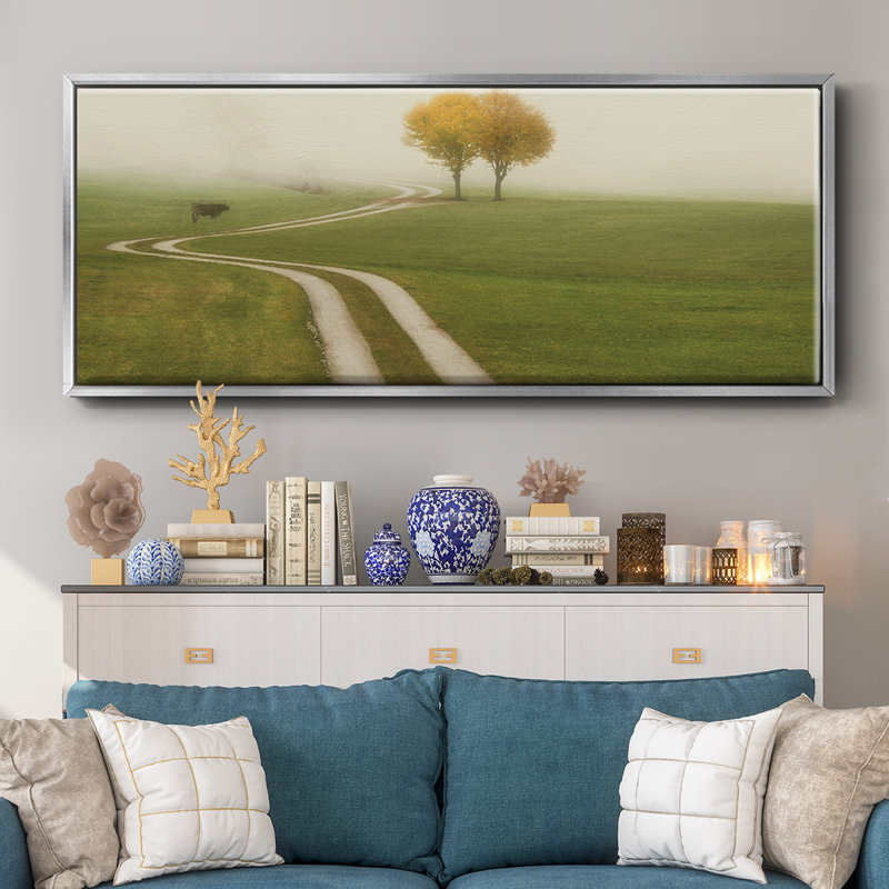 «Distant Walk», reproduction d'art sur toile, H 20 po x l 50 po x P 1,5 po, Argent