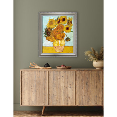 Tournesols par Vincent Van Gogh, impression sur toile giclée classique, art mural encadré pour les salons, les chambres et les bureaux