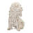 Sitting Cocker Spaniel Figurine with Natural Beige Finish
