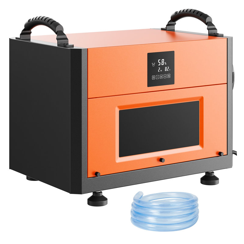 190 Pints Commercial Dehumidifier with Drain Hose, Auto Defrost, CSA Listed for Basements, Crawl Spaces, Warehouses, and Job Sites