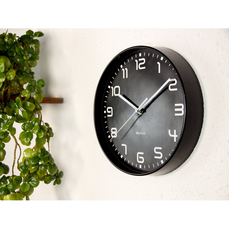 Netta Wood Wall Clock, Black