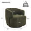 Fauteuil d'appoint large et pivotant, sans assemblage requis-295643904